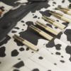 Canvas Billie_Cow Print_Detail A Billie Organizer
